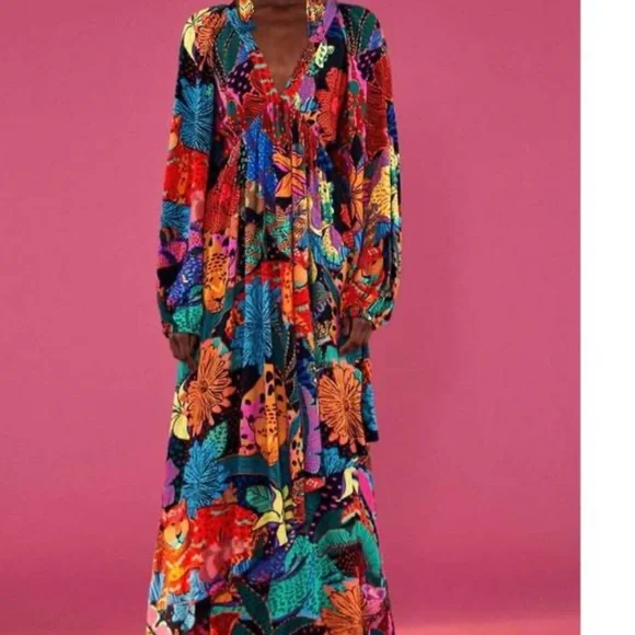 FARM Rio Cool Leopards Maxi Dress - Picture 3 of 5